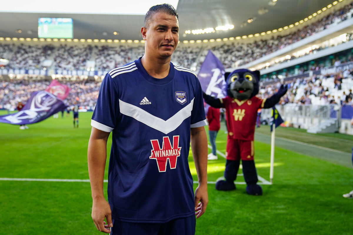 Marouane Chamakh lors du match des 140 ans des Girondins de Bordeaux (Icon Sport)