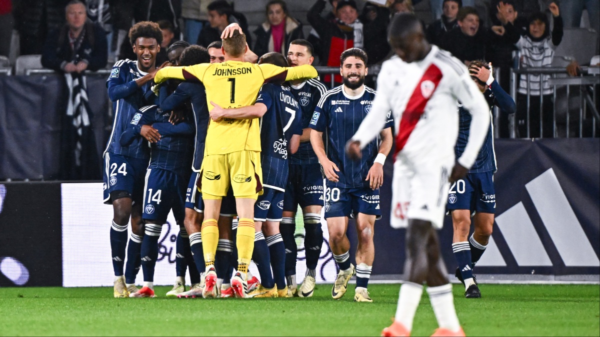 La joie des joueurs girondins face à Ajaccio (Icon Sport)